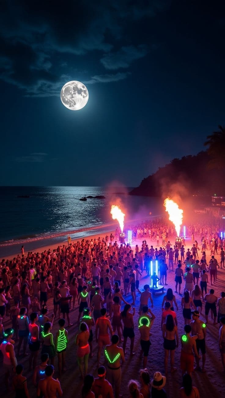 Full Moon Party Thailand 2025-2026: Koh Phangan Beach Dates